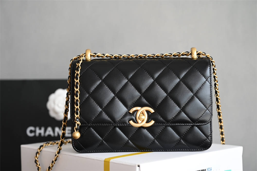 Chanel Classic Flap 14.5x22x8cm gold ball 2025 new 